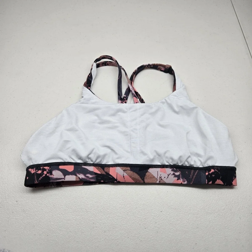 Lululemon Women Energy Sports Bra 12 Translucence Alpine Multi Crossback Nulux